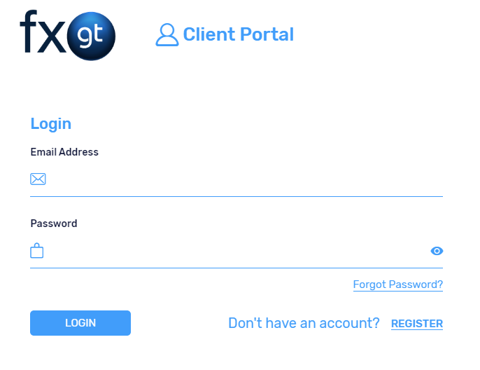 FXGT log in to client portal