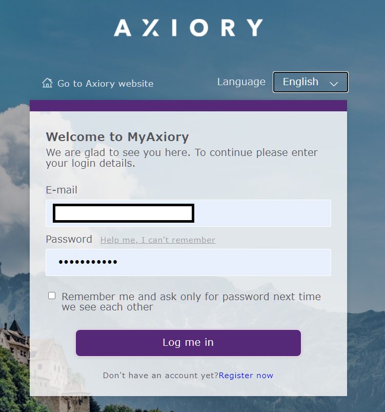 Open Axiory additional account