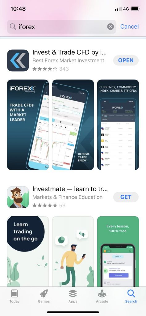 search iforex app on app store