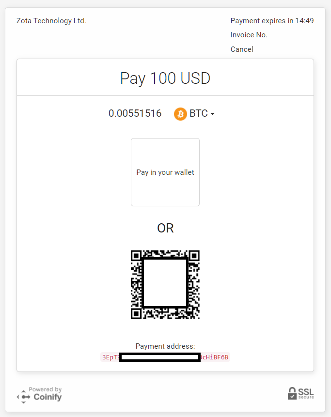 iFOREXビットコイン（bitcoin）入金、送金先アドレスの確認と送金
