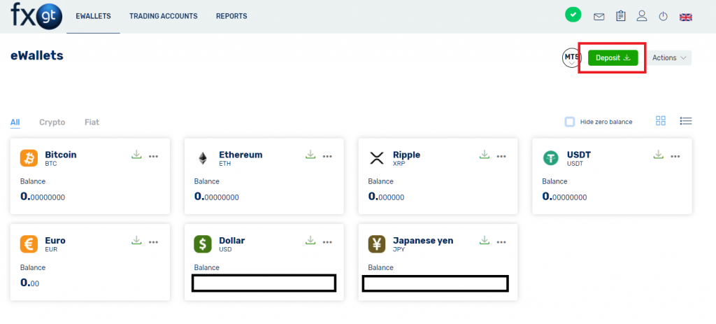 fxgt ewallet