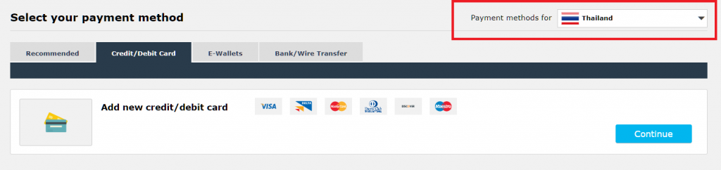 iFOREX deposit methods 1