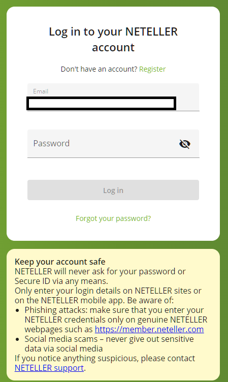 tradeview neteller deposit, login to neteller