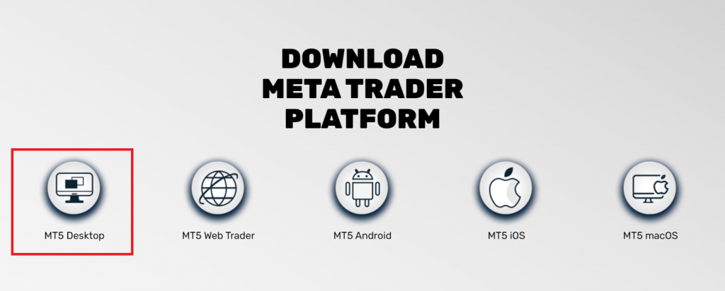 FXGT MT5, download page