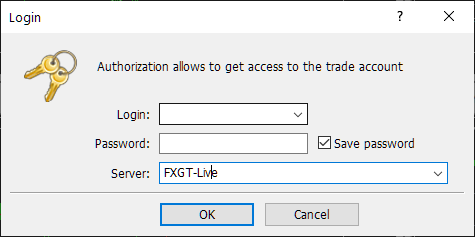 FXGT MT5, login