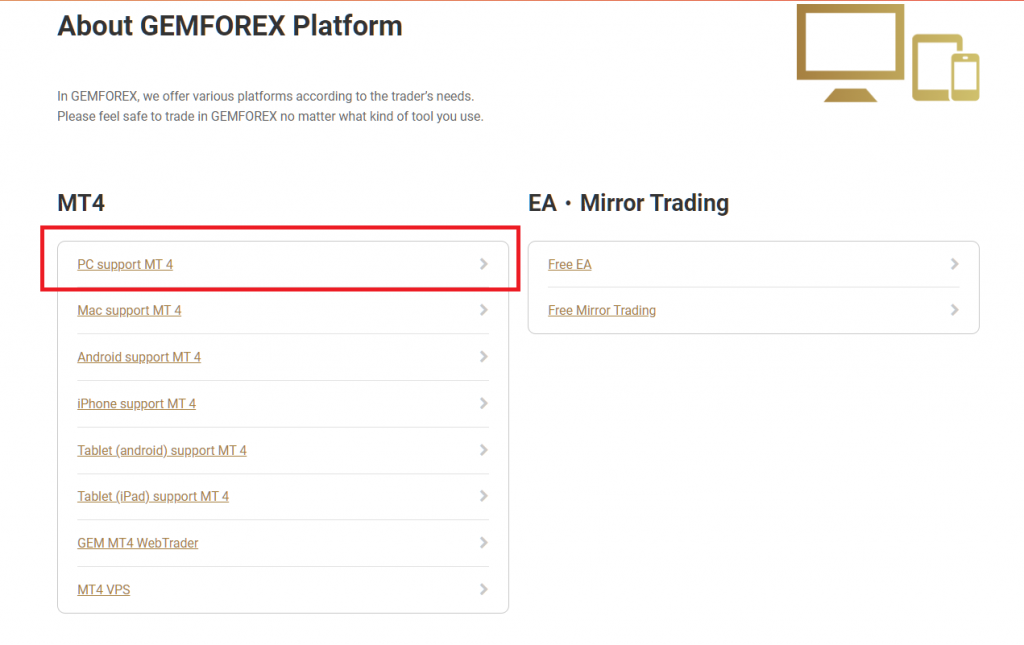 GEMFOREX MT4. download link