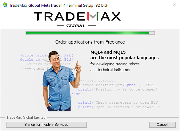 TMGM (TradeMax) MT4/MT5, insatalling