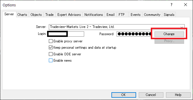 TMGM (TradeMax) MT4/MT5, how to change password from MT4