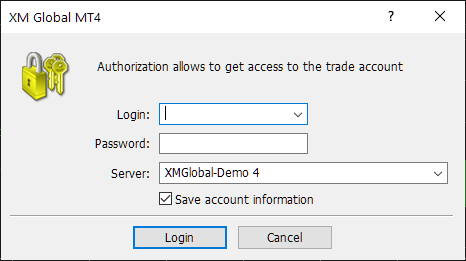 XM MT4/MT5, login