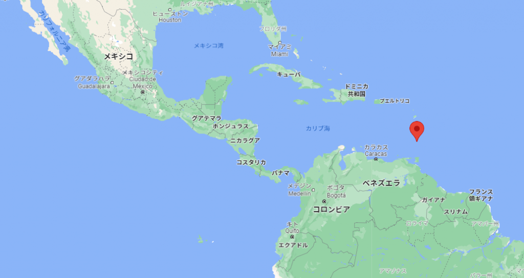 セントビンセント及びグレナディーン諸島の地図